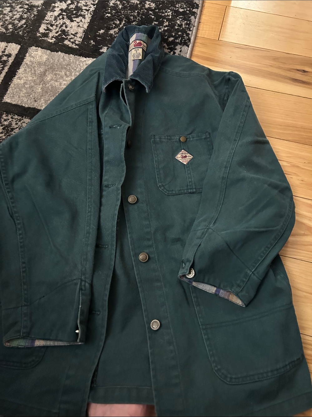 Gloria Vanderbilt Teal Green Field Jacket